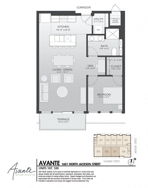 1601 N Jackson Street Studio-1 Bed Apartment for Rent - Photo Gallery 12